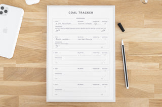 Planbooks - Goal Tracker, Doelentracker - Notitieblok A4