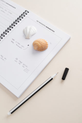 Travel journal - Donkerblauw - Binnenkant - Beschreven - Sfeerbeeld -- Planbooks