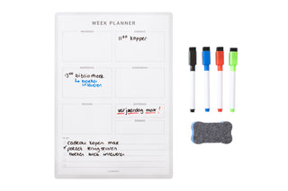 Weekplanner - Whiteboard - Beschreven -  Markers -Planbooks-